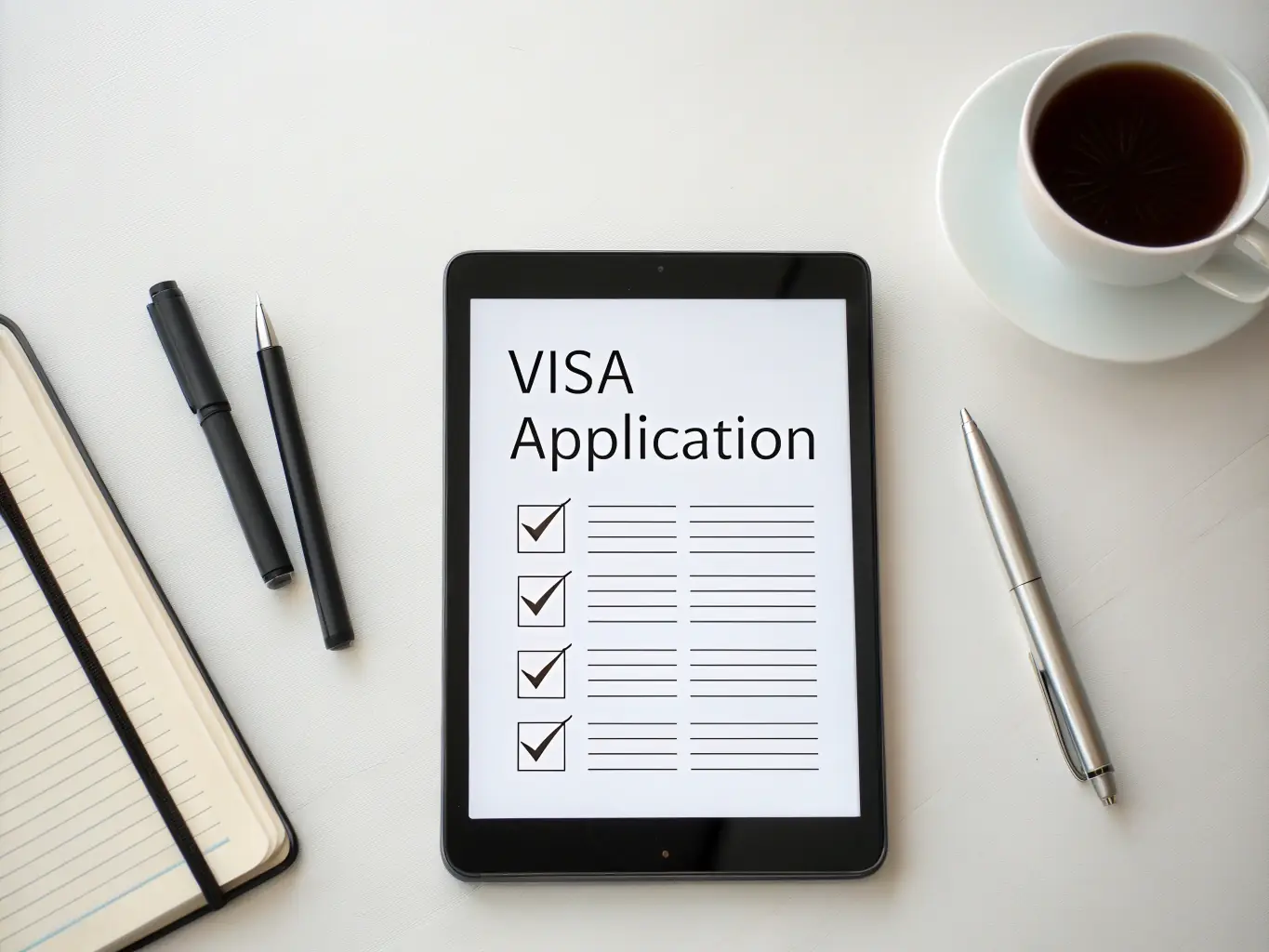 An image of a checklist with various immigration documents, symbolizing the thoroughness of 130 Green Card's evidence preparation process.